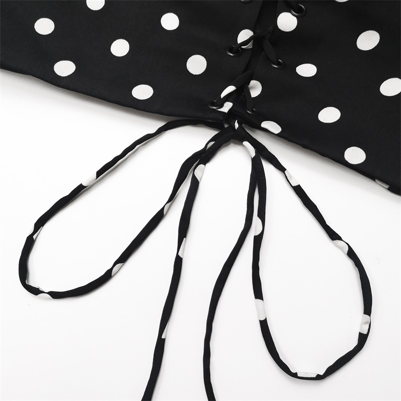 Polka dot corset top