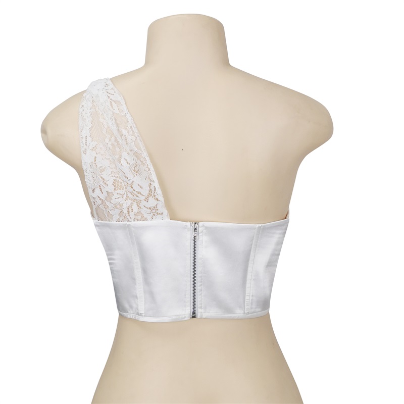 White lace corset top