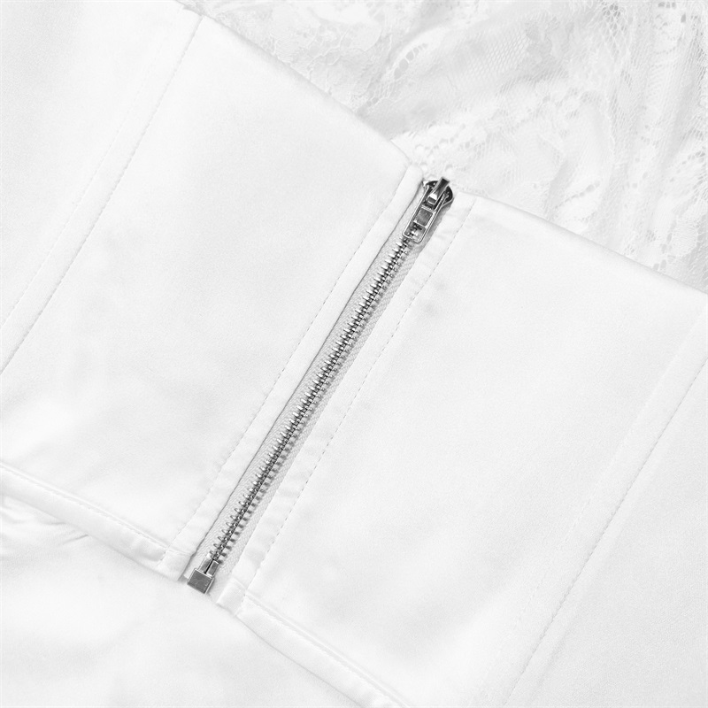 White lace corset top