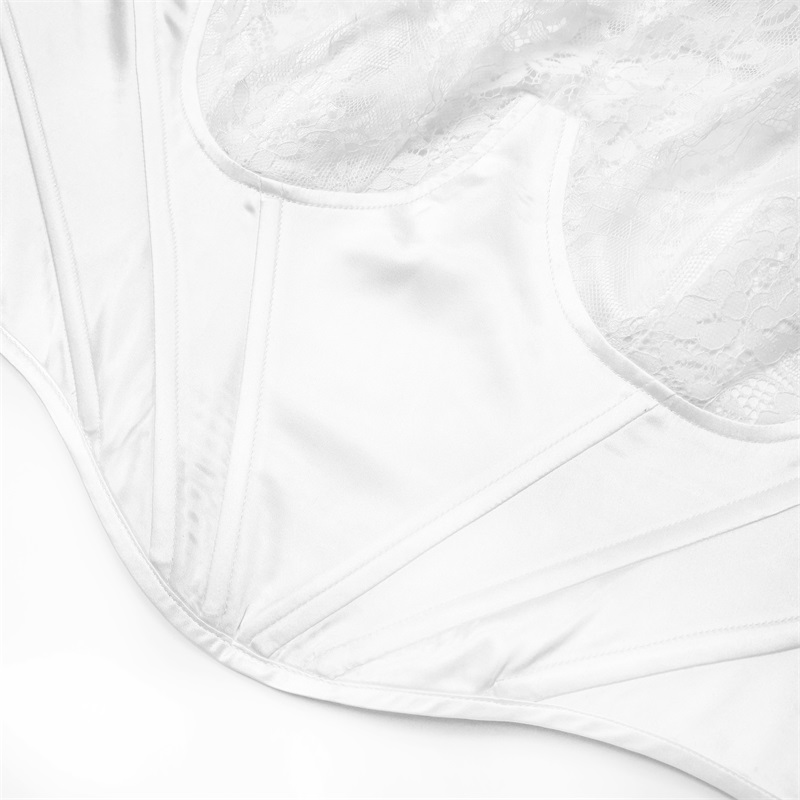 White lace corset top