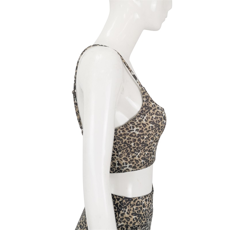 Leopard print crop top
