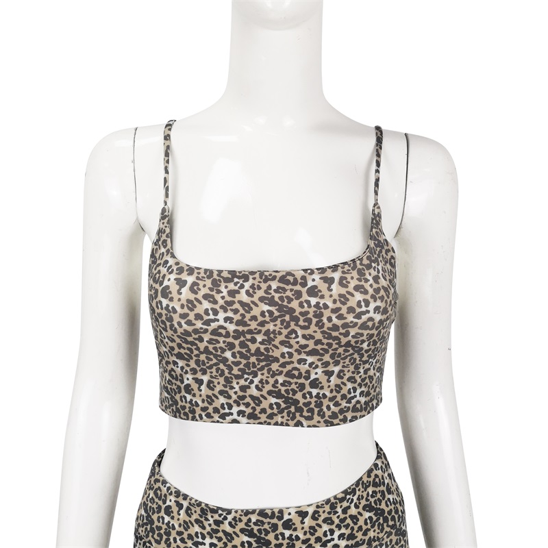 Leopard print crop top