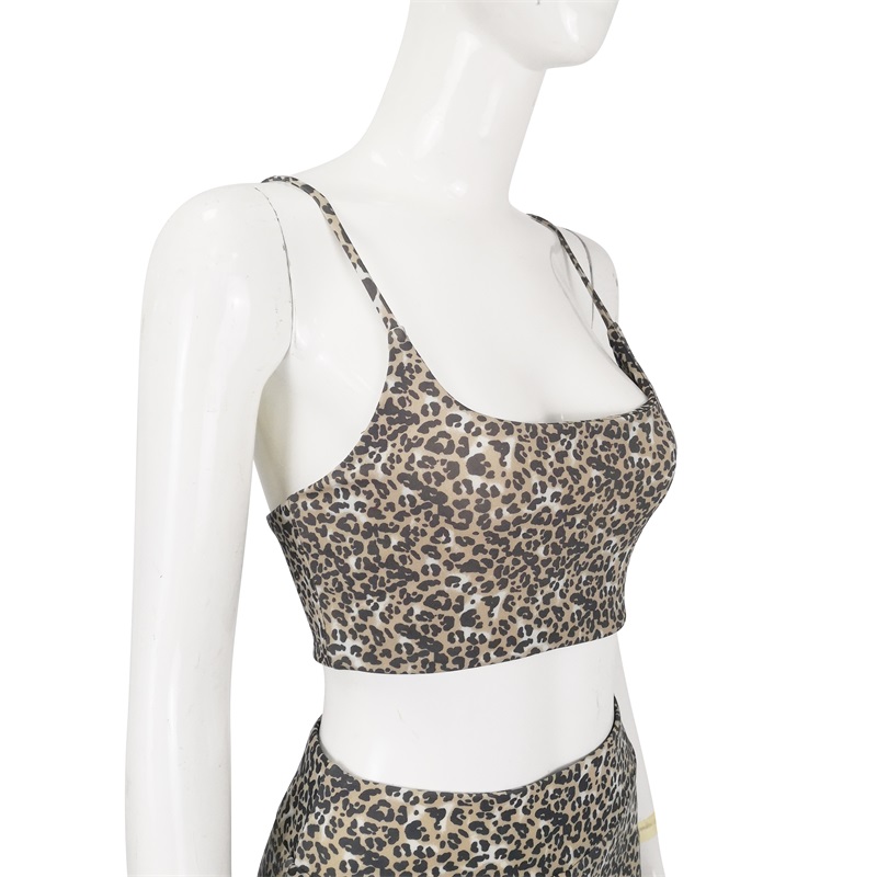 Leopard print crop top