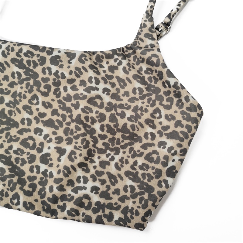 Leopard print crop top