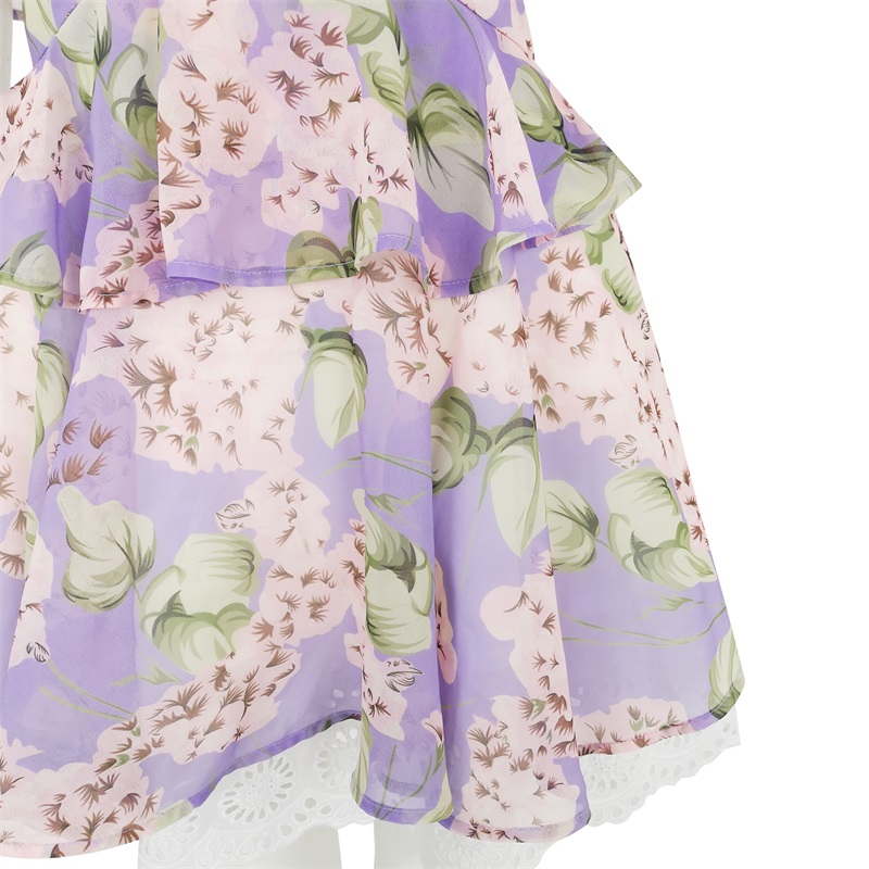 Fancy floral mini dress