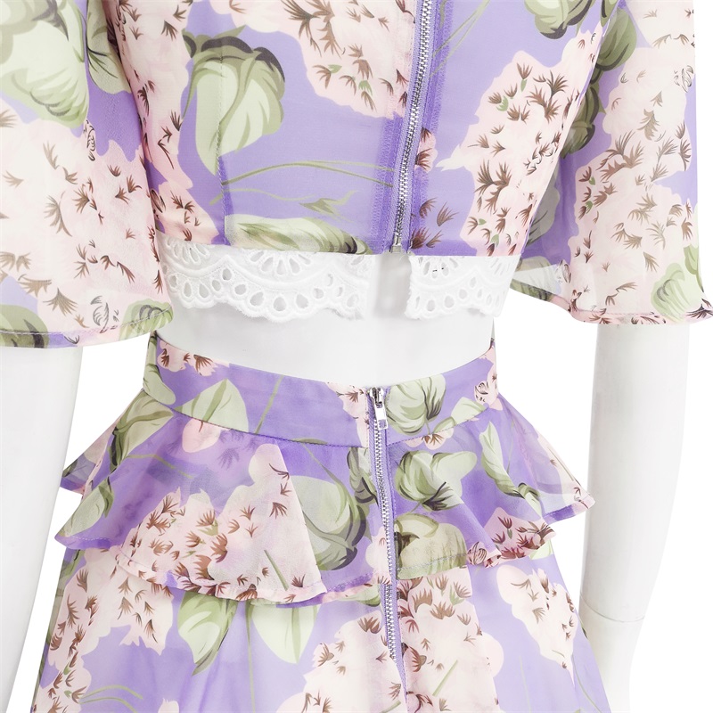 Fancy floral mini dress