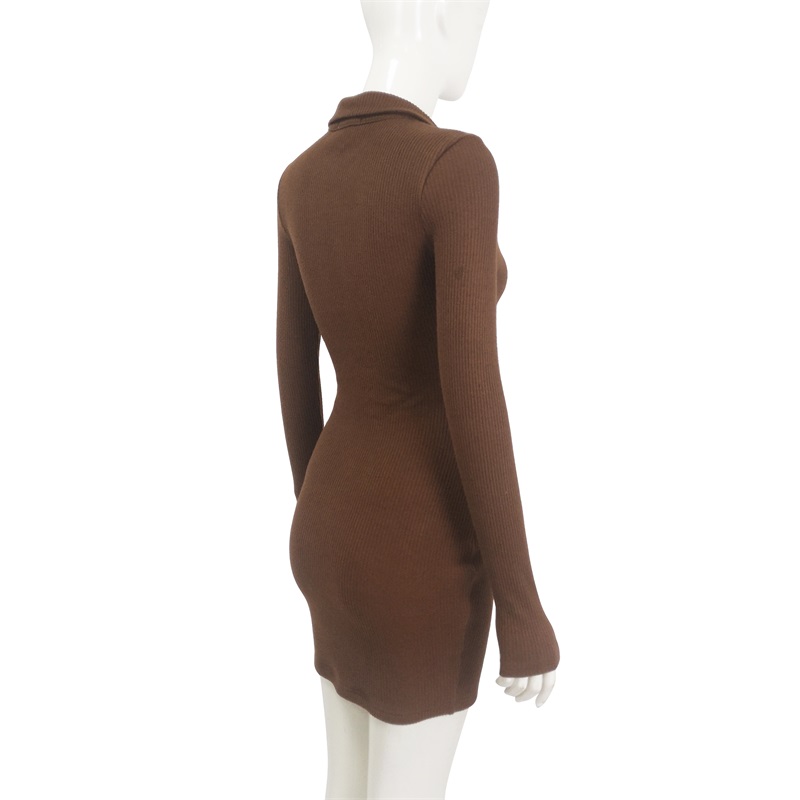 Long sleeves bodycon mini dress