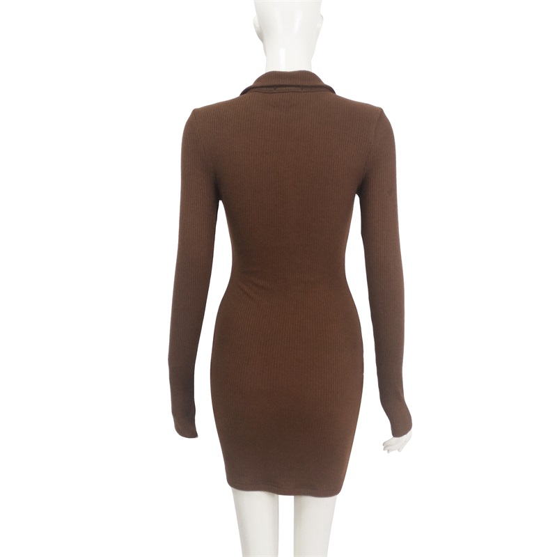 Long sleeves bodycon mini dress