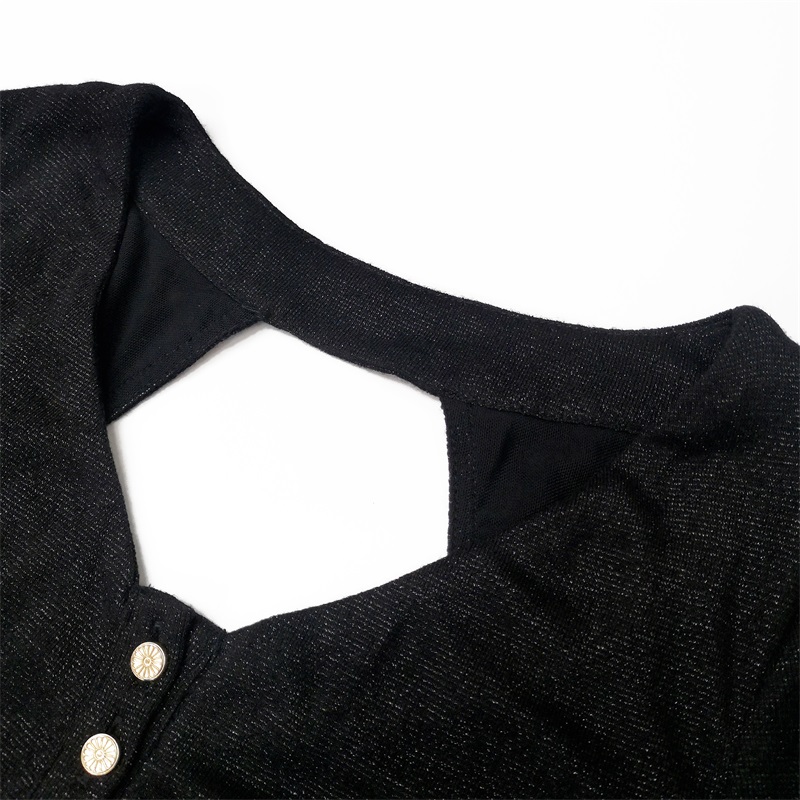 Knitted long sleeves dress