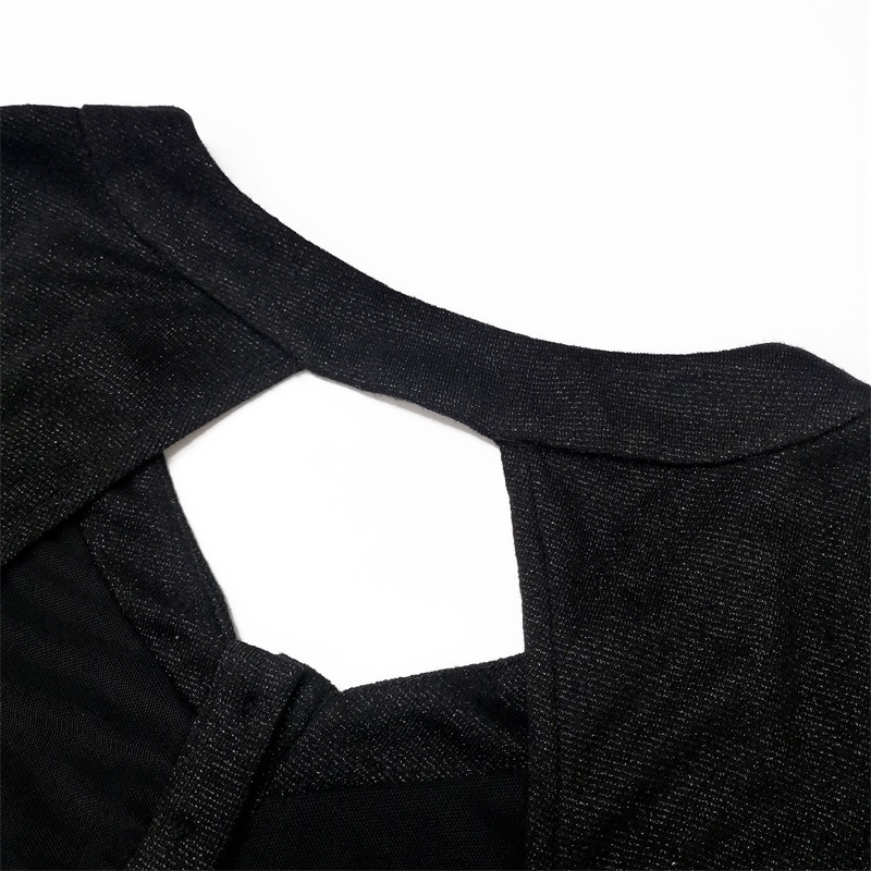 Knitted long sleeves dress