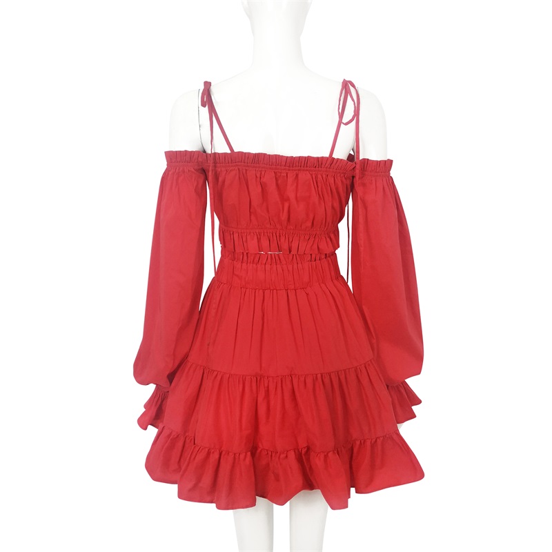Red two piece sets clothes