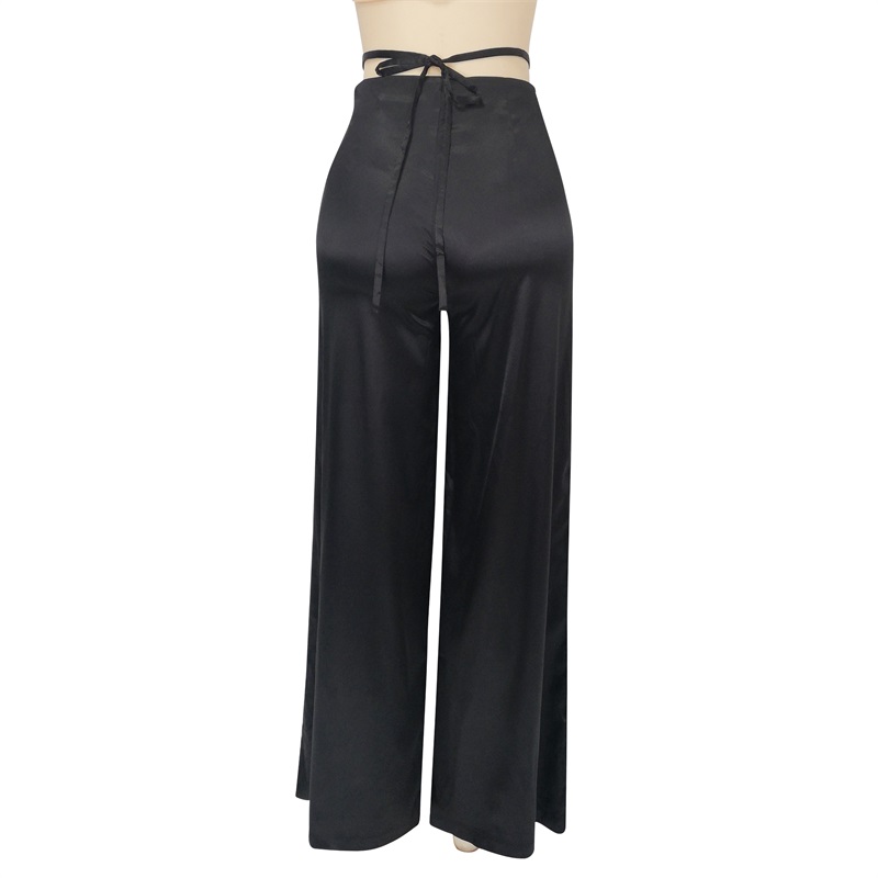 Black straight pants