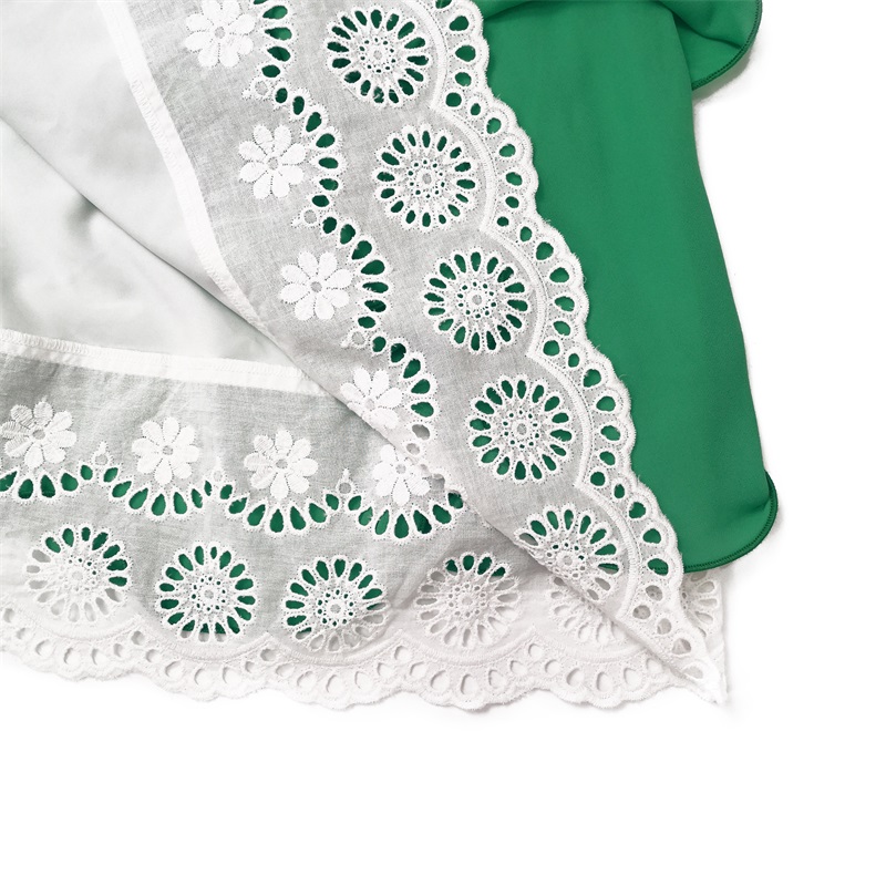 Green layered mini skirt