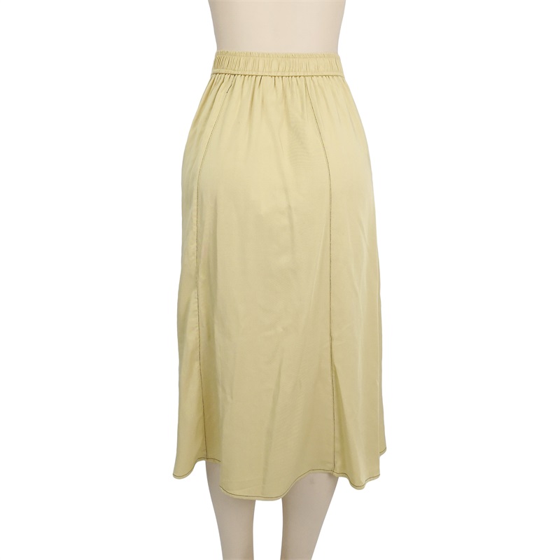 A line midi skirt