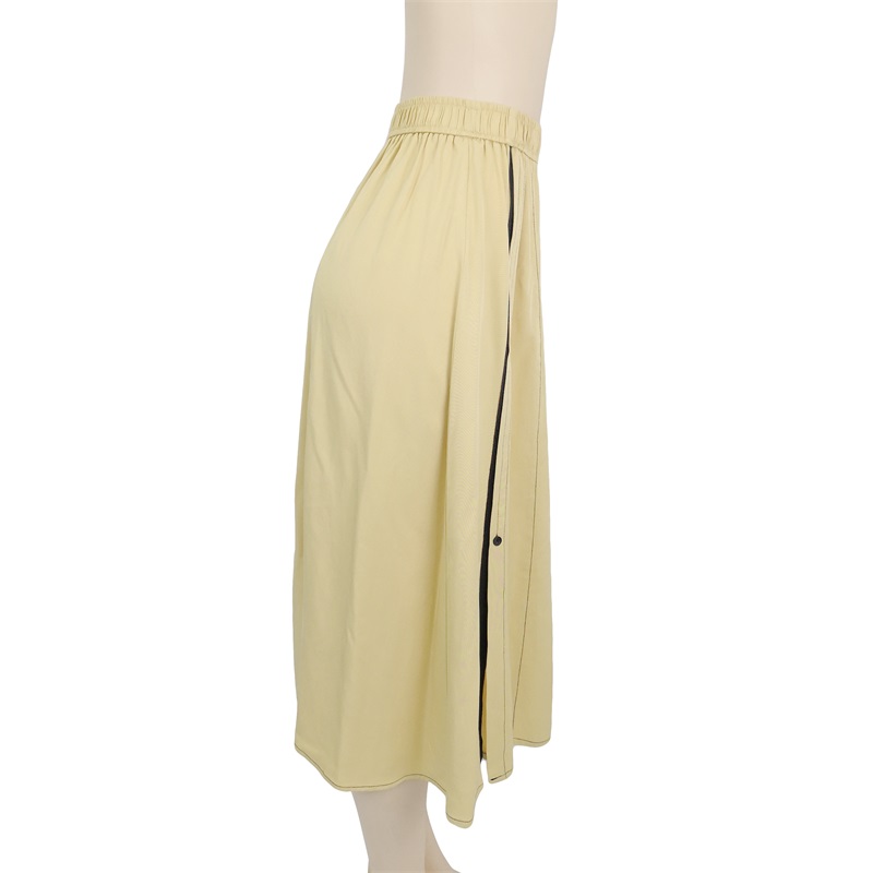 A line midi skirt