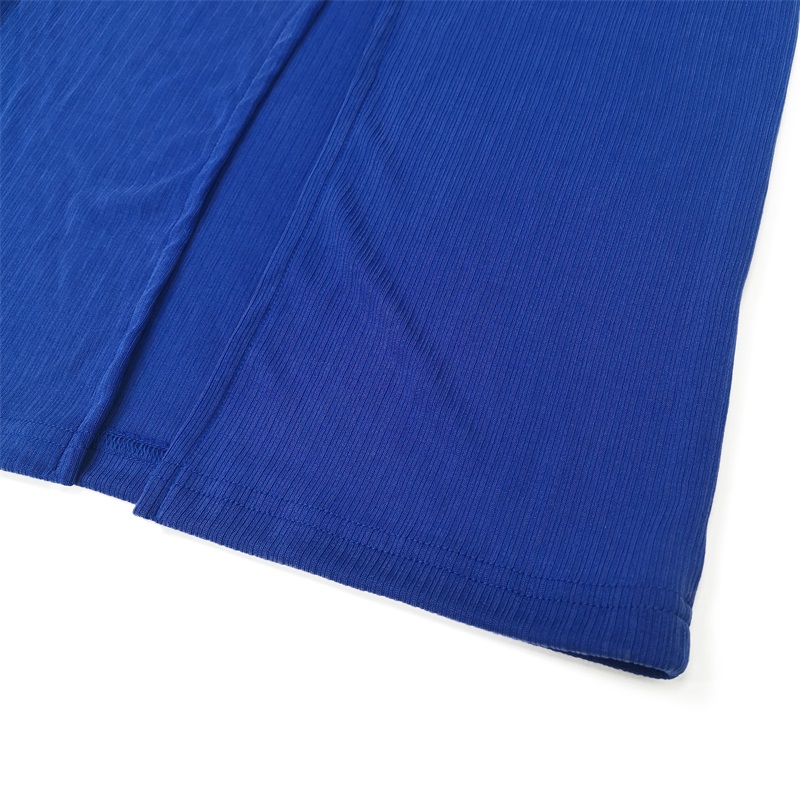 Blue strechy midi skirt