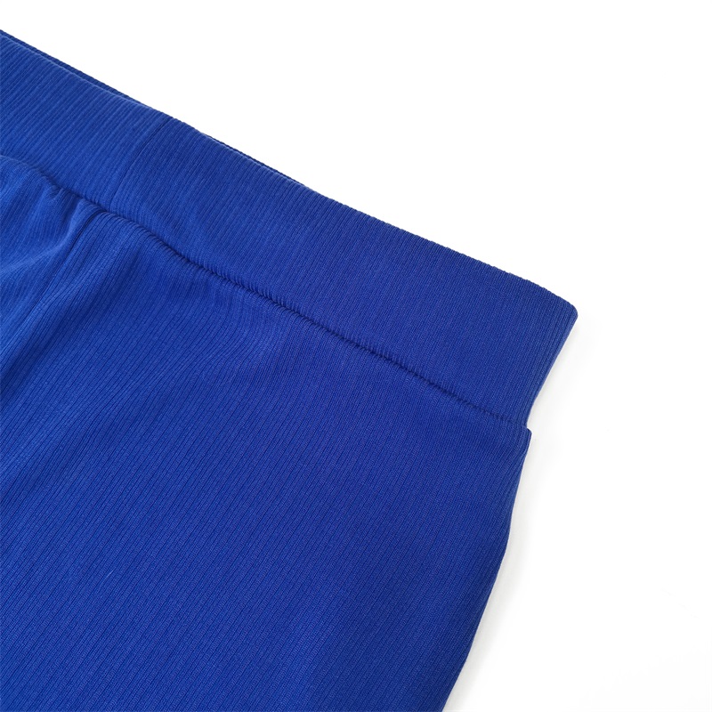 Blue strechy midi skirt