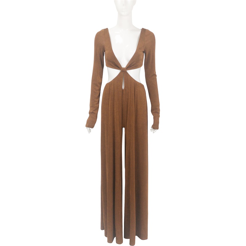 Long sleeves kitted jumpsuits