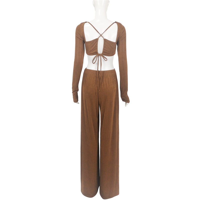 Long sleeves kitted jumpsuits