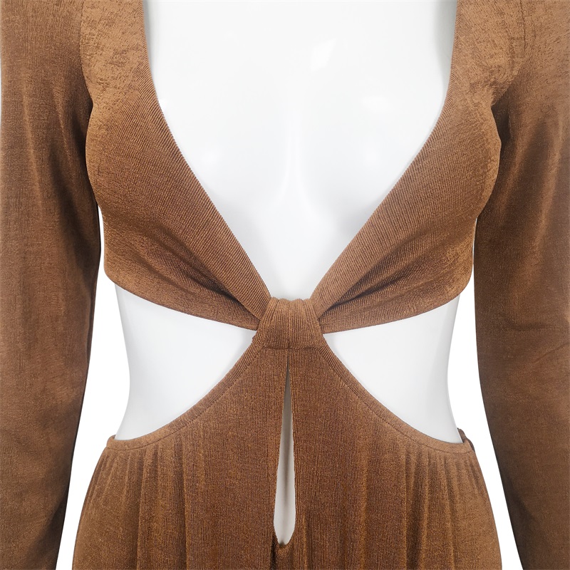 Long sleeves kitted jumpsuits