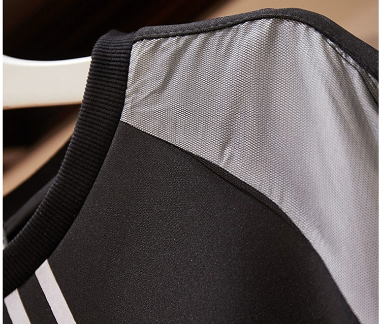 Trendy Fashion Fall Winter Women Ladies Long Sleeve Contrast Color Blocking Loose Long Maxi Straight Dress Casual Women Dress