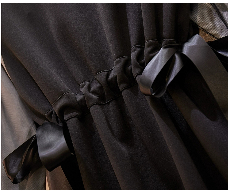 Trendy Fashion Fall Winter Women Ladies Long Sleeve Contrast Color Blocking Loose Long Maxi Straight Dress Casual Women Dress