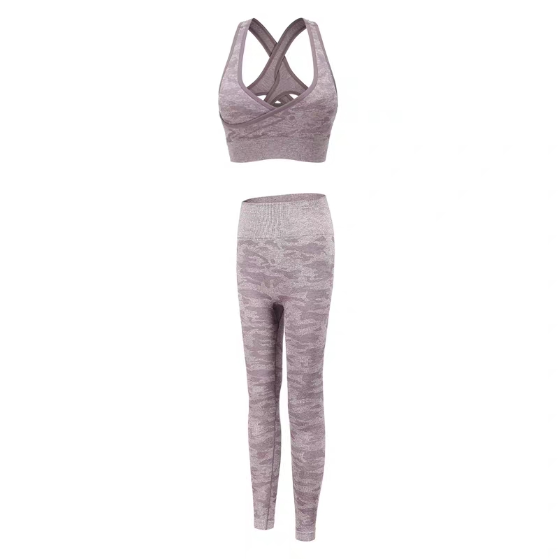 Women Clothing Best Design Light Weight Round Neck Customized Printing High Quality Women Yoga Set