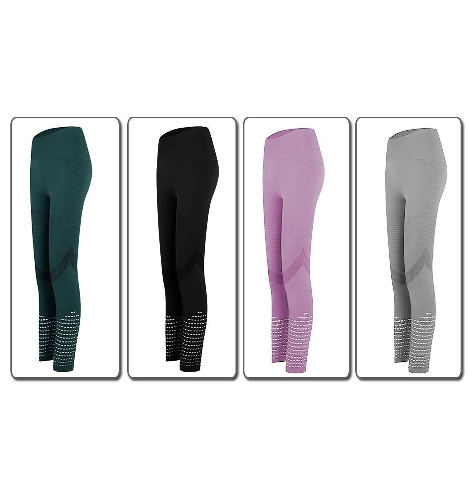 2025 New Sports and Fitness Fast Drying High Waisted Mesh Yoga Elastic Leggings