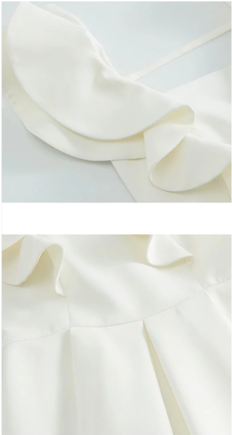 2025 New Style Spring Hot Sale Style Ruffled High Waist A-line Skirt Banquet Party Foreign Trade Dress