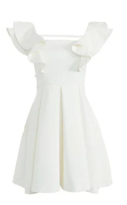 2025 New Style Spring Hot Sale Style Ruffled High Waist A-line Skirt Banquet Party Foreign Trade Dress